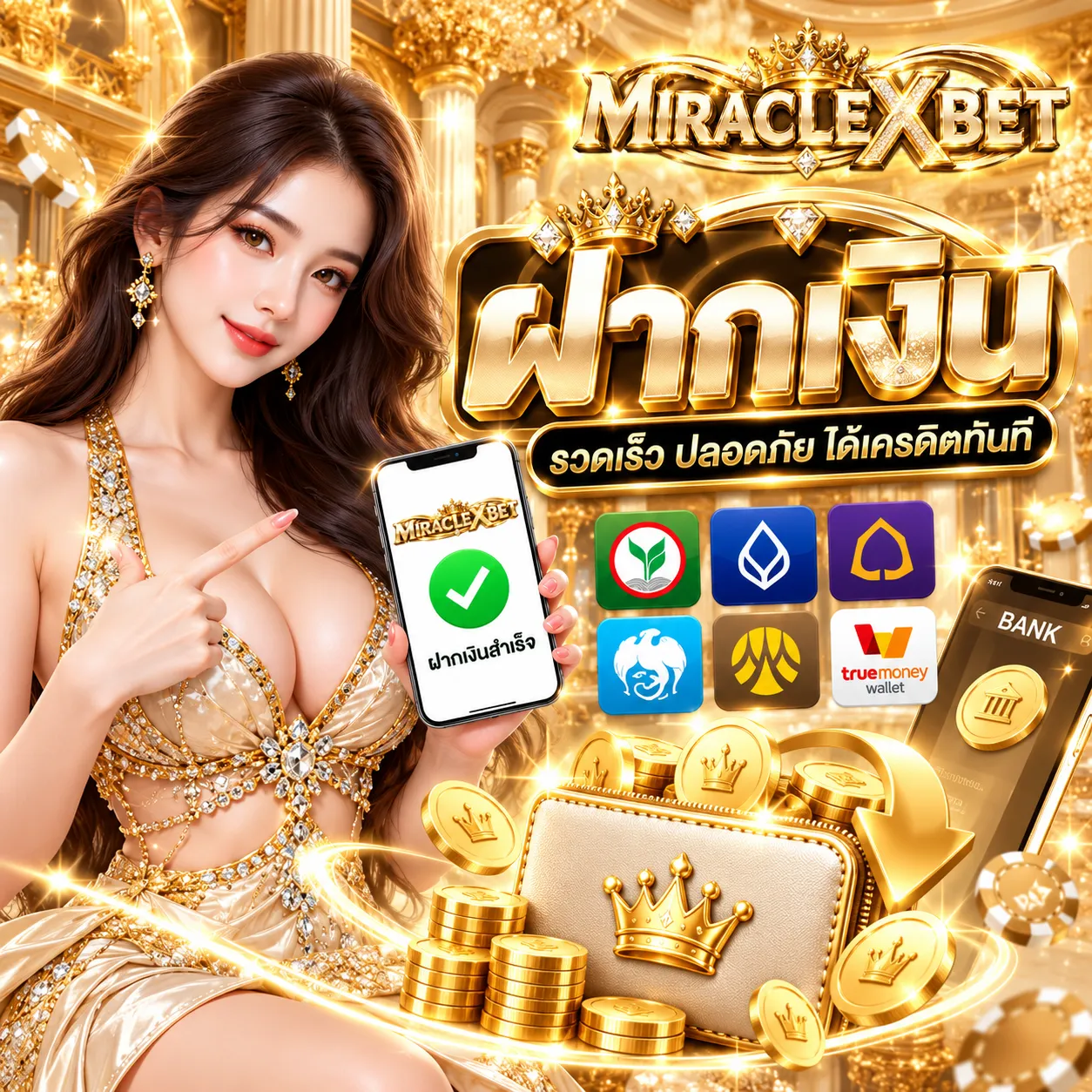 MIRACLEXBET - ฝากเงิน